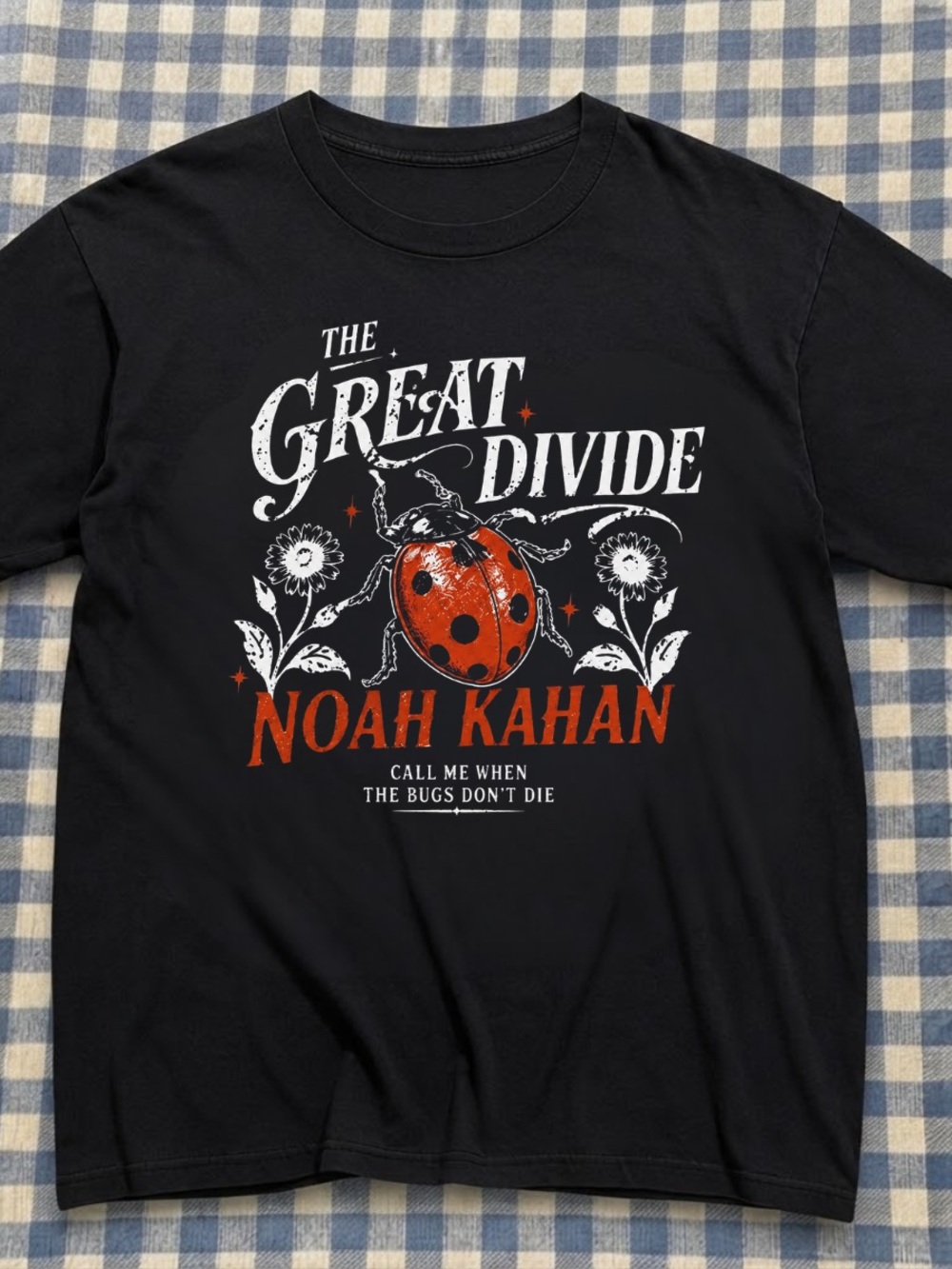 The Great Divide Graphic Tee Black - Noah Kahan